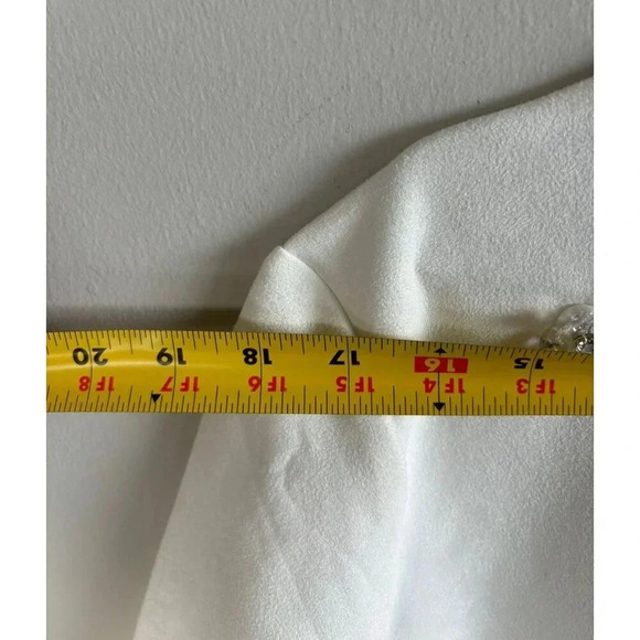 Zara Womens Short Sleeve with Crystal White Floral T Shirt Dress Sz L - Picture 8 of 13